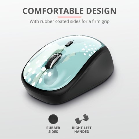 Trust YVI WIRELESS BLUE BRUSH mysz komputerowa