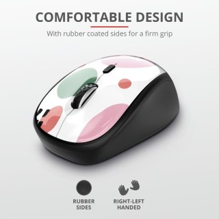 Trust YVI WIRELESS PINK CIRCL ES mysz komputerowa