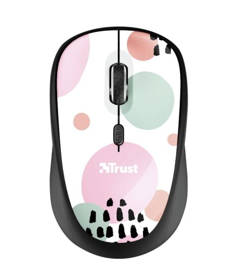 Trust YVI WIRELESS PINK CIRCL ES mysz komputerowa