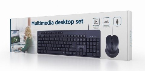 Gembird Zestaw klawiatura i mysz czarny Gembird Zestaw klawiatura i mysz czarny