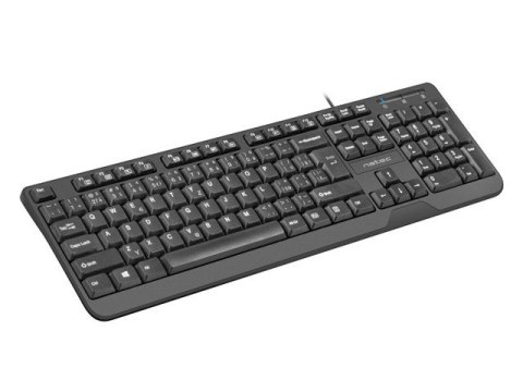 Natec Klawiatura Trout Slim USB CZ/SK 1.8m Czarna Natec Klawiatura Trout Slim USB CZ/SK 1.8m Czarna