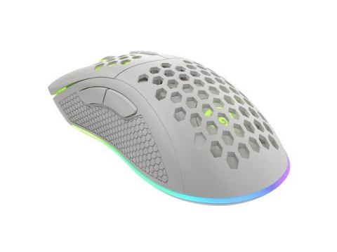 Genesis Mysz Krypton 555 8000DPI podświetlenie RGB Biała