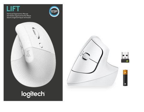 Logitech Mysz Lift Biała 910-006475