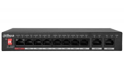 Dahua Przełącznik PFS3010-8ET-96-V2 8 portowy switch POE Dahua Przełącznik PFS3010-8ET-96-V2 8 portowy switch POE