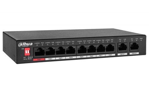 Dahua Przełącznik PFS3010-8ET-96-V2 8 portowy switch POE Dahua Przełącznik PFS3010-8ET-96-V2 8 portowy switch POE