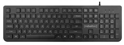 Rebeltec Klawiatura USB Spiro pełnowymiarowa Rebeltec Klawiatura USB Spiro pełnowymiarowa