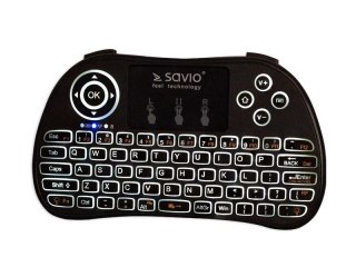 Savio Klawiatura podświetlana bezprzewodowa TV Box, Smart TV, konsole, PC, KW-02