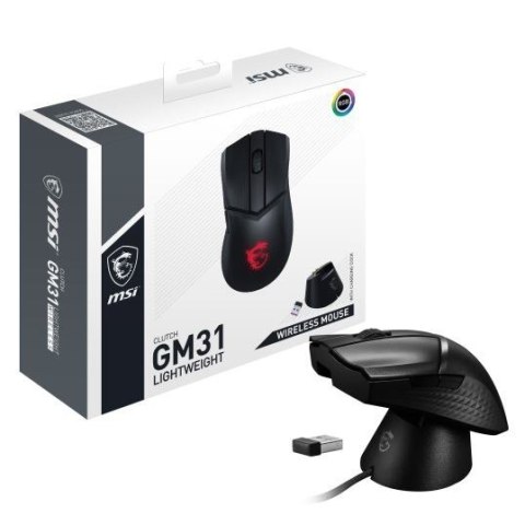 MSI Mysz bezprzewodowa GM31 Clutch Lightweight MSI Mysz bezprzewodowa GM31 Clutch Lightweight