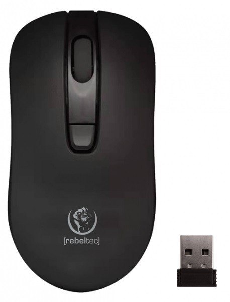 Rebeltec Mysz bezprzewodowa Rebeltec STAR black 800/1000/1600 DPI Rebeltec Mysz bezprzewodowa Rebeltec STAR black 800/1000/1600 DPI
