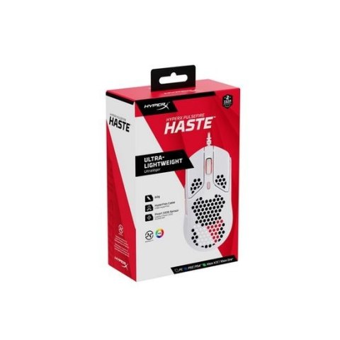 HyperX Mysz gamingowa Pulsefire Haste biało-różowa
