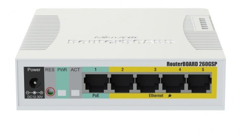 MikroTik Przełącznik 5xGbE 1xSFP CSS106-1G-4P-1S
