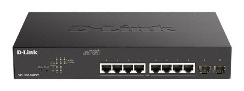 D-Link Przełącznik DGS-1100-10MPV2 Switch 8GE PoE+ 2SFP D-Link Przełącznik DGS-1100-10MPV2 Switch 8GE PoE+ 2SFP