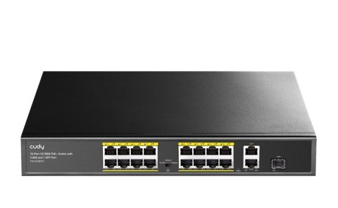 Cudy Przełącznik FS1018PS1 16xFE PoE+ 200W 1xSFP Cudy Przełącznik FS1018PS1 16xFE PoE+ 200W 1xSFP