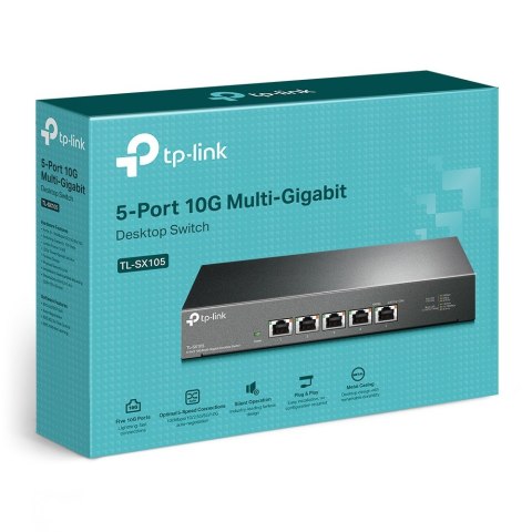 TP-LINK Przełącznik SX105 Switch Desktop 5x10GE TP-LINK Przełącznik SX105 Switch Desktop 5x10GE