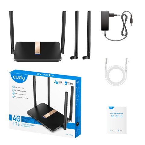 Cudy Router LT500D Mesh AC1200 4G LTE SIM Cudy Router LT500D Mesh AC1200 4G LTE SIM