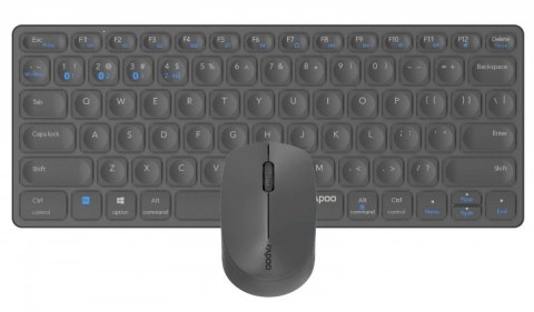 RAPOO Klawiatura zestaw 9600M multimode szary RAPOO Klawiatura zestaw 9600M multimode szary