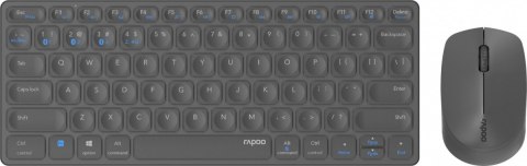 RAPOO Klawiatura zestaw 9600M multimode szary RAPOO Klawiatura zestaw 9600M multimode szary