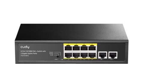 Cudy Przełącznik FS1010PG 8xFE PoE+ 120W 2xGigabit Uplink Cudy Przełącznik FS1010PG 8xFE PoE+ 120W 2xGigabit Uplink
