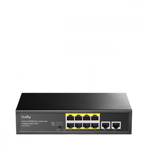Cudy Przełącznik FS1010PG 8xFE PoE+ 120W 2xGigabit Uplink Cudy Przełącznik FS1010PG 8xFE PoE+ 120W 2xGigabit Uplink