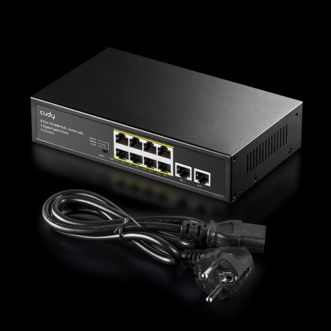 Cudy Przełącznik FS1010PG 8xFE PoE+ 120W 2xGigabit Uplink Cudy Przełącznik FS1010PG 8xFE PoE+ 120W 2xGigabit Uplink