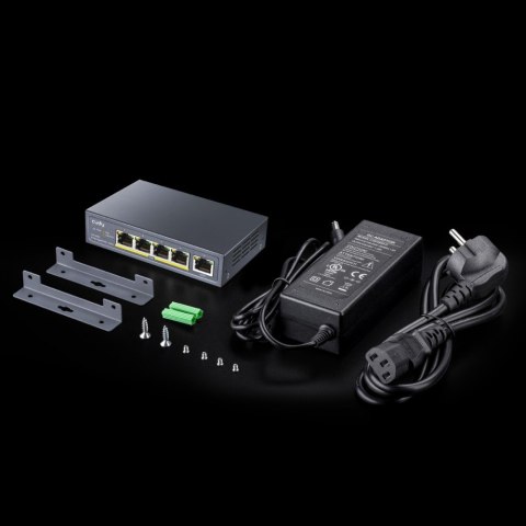 Cudy Przełącznik GS1005P Switch 5xGE (4xPoE+) 60W