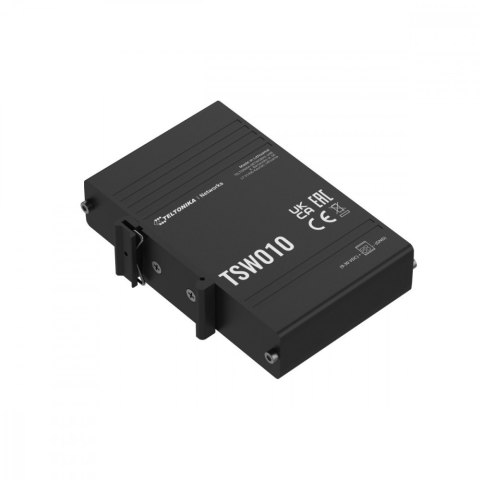 TELTONIKA Przełącznik przemysłowy TSW010 5xRJ45 porty 10/100Mbps TELTONIKA Przełącznik przemysłowy TSW010 5xRJ45 porty 10/100Mbps