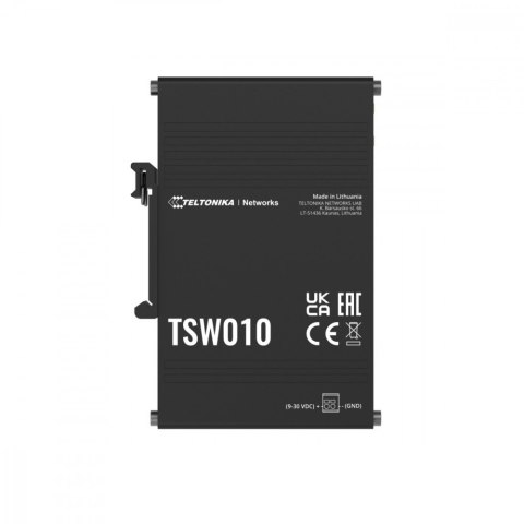 TELTONIKA Przełącznik przemysłowy TSW010 5xRJ45 porty 10/100Mbps TELTONIKA Przełącznik przemysłowy TSW010 5xRJ45 porty 10/100Mbps