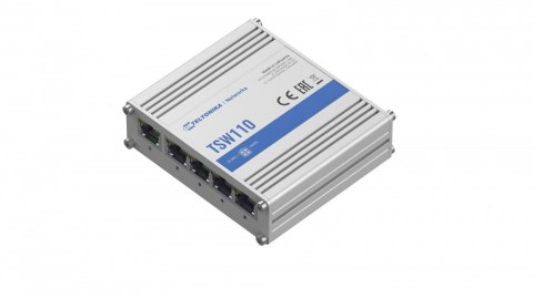TELTONIKA Przełącznik przemysłowy TSW110 5xGigabit Ethernet TELTONIKA Przełącznik przemysłowy TSW110 5xGigabit Ethernet