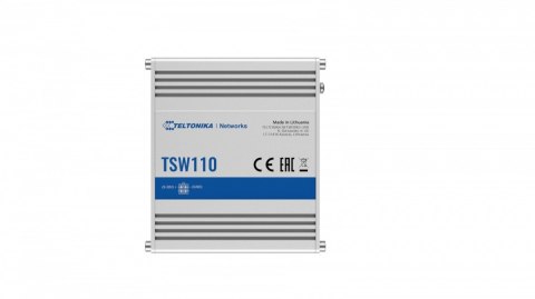 TELTONIKA Przełącznik przemysłowy TSW110 5xGigabit Ethernet TELTONIKA Przełącznik przemysłowy TSW110 5xGigabit Ethernet