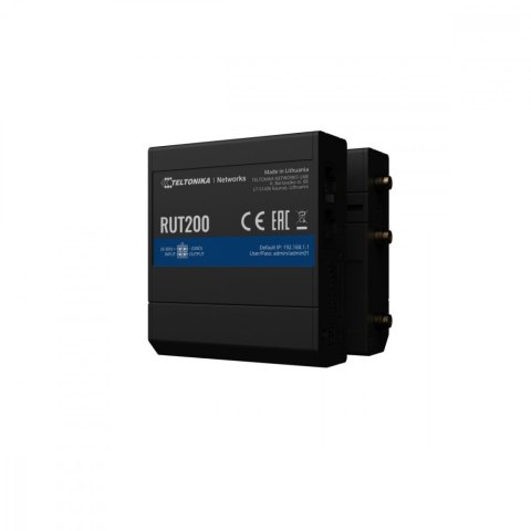 TELTONIKA Router 4G/LTE RUT200 (Cat 4), 3G, 2G, WIFI, Ethernet TELTONIKA Router 4G/LTE RUT200 (Cat 4), 3G, 2G, WIFI, Ethernet
