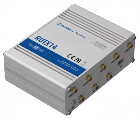 TELTONIKA Router LTE RUTX14 (Cat12), WiFi, BLE, GNSS, Ethernet