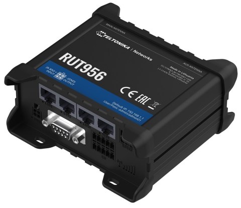 TELTONIKA Router LTE RUT956 (Cat 4), 2G, GNSS, WiFi TELTONIKA Router LTE RUT956 (Cat 4), 2G, GNSS, WiFi