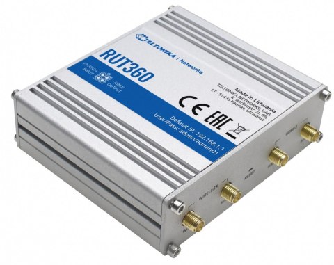 TELTONIKA Router RUT360 LTE Cat 6, 3G, WiFi, Ethernet TELTONIKA Router RUT360 LTE Cat 6, 3G, WiFi, Ethernet