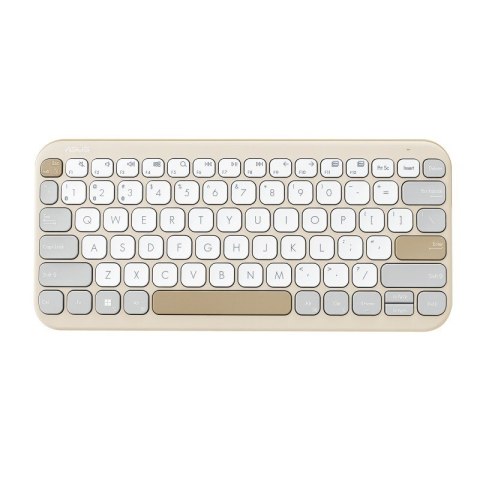Asus Klawiatura Marshmallow KW100 BT5.0LE/Oat Milk Asus Klawiatura Marshmallow KW100 BT5.0LE/Oat Milk