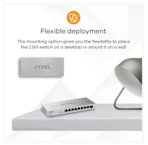 Zyxel Przełącznik 8P 2,5G+ 1SFP+ XMG-108-ZZ0101F Zyxel Przełącznik 8P 2,5G+ 1SFP+ XMG-108-ZZ0101F