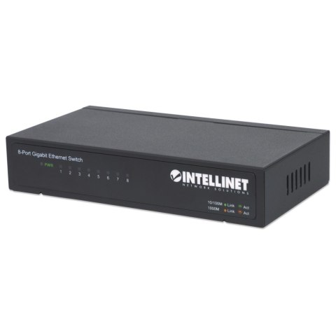 Intellinet Przełącznik Gigabit 8x 10/100/1000 Mbps RJ45 Desktop Metalowy Intellinet Przełącznik Gigabit 8x 10/100/1000 Mbps RJ45 Desktop Metalowy