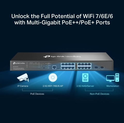TP-LINK Przełącznik SG3218XP-M2 16x2.5GE PoE+ 2SFP+ TP-LINK Przełącznik SG3218XP-M2 16x2.5GE PoE+ 2SFP+