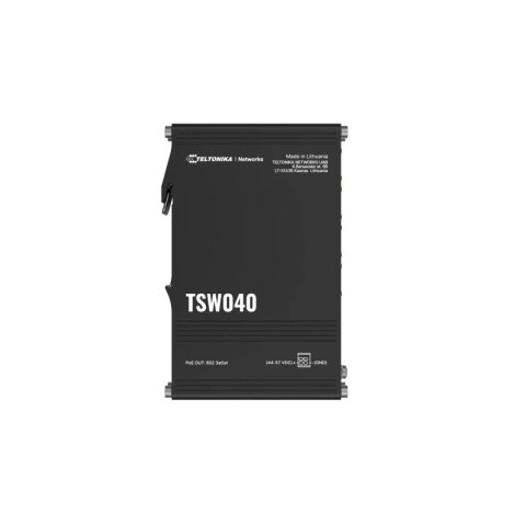 TELTONIKA Przełącznik niezarządzalny Industrial switch TSW040 8xPoE+, 8x10/100 Eth, DIN TELTONIKA Przełącznik niezarządzalny Industrial switch TSW040 8xPoE+, 8x10/100 Eth, DIN