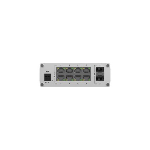 TELTONIKA Przełącznik przemysłowy TSW200 2xSFP 8xGigabit Ethernet 8xPoE+DIN TELTONIKA Przełącznik przemysłowy TSW200 2xSFP 8xGigabit Ethernet 8xPoE+DIN
