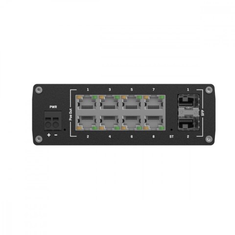 TELTONIKA Przełącznik zarządzalny przemysłowy TSW202 2xSFP 8xPoE+ L2/L3 TELTONIKA Przełącznik zarządzalny przemysłowy TSW202 2xSFP 8xPoE+ L2/L3