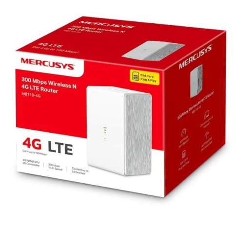 TP-LINK Router 4G LTE WiFi N300 MB110-4G TP-LINK Router 4G LTE WiFi N300 MB110-4G