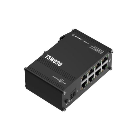 TELTONIKA Switch TSW030 8xRJ45 porty 10/100Mbps DIN TELTONIKA Switch TSW030 8xRJ45 porty 10/100Mbps DIN