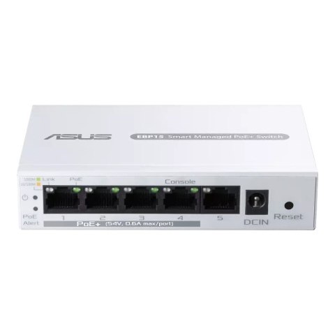 Asus Przełącznik Smart EBP15 5xGE (4xPoE+ 60W) Asus Przełącznik Smart EBP15 5xGE (4xPoE+ 60W)