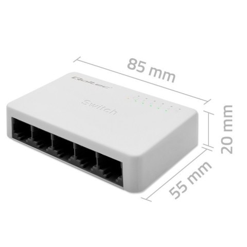 Qoltec SWITCH przełącznik sieciowy 5 x port RJ45 | 100Mbps | Fast Ethernet| LAN Qoltec SWITCH przełącznik sieciowy 5 x port RJ45 | 100Mbps | Fast Ethernet| LAN