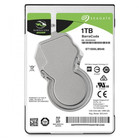 Seagate Dysk BarraCuda 1TB 2,5 128MB ST1000LM048 Seagate Dysk BarraCuda 1TB 2,5 128MB ST1000LM048