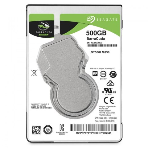 Seagate Dysk twardy BarraCuda 500GB 2.5 cala 128MB ST500LM030