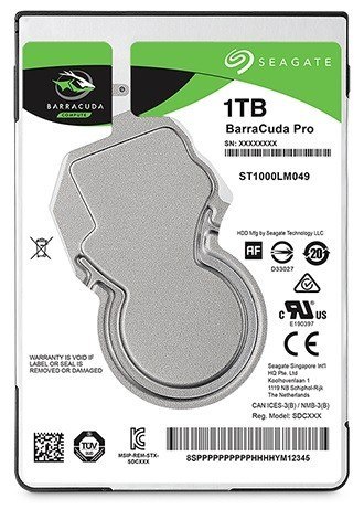 Seagate Dysk twardy BarraCuda Pro 1TB 2.5 cala 128MB ST1000LM049 Seagate Dysk twardy BarraCuda Pro 1TB 2.5 cala 128MB ST1000LM049