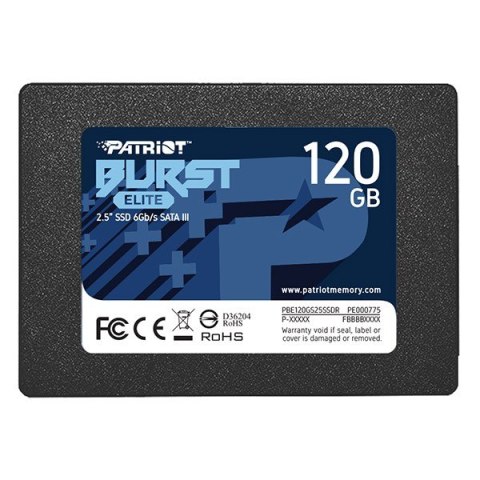 Patriot Dysk SSD 120GB Burst Elite 450/320MB/s SATA III 2.5 Patriot Dysk SSD 120GB Burst Elite 450/320MB/s SATA III 2.5