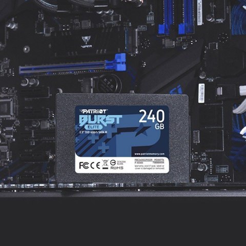 Patriot Dysk SSD 240GB Burst Elite 450/320MB/s SATA III 2.5 Patriot Dysk SSD 240GB Burst Elite 450/320MB/s SATA III 2.5