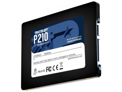 Patriot Dysk SSD 256GB P210 500/400 MB/s SATA III 2,5 Patriot Dysk SSD 256GB P210 500/400 MB/s SATA III 2,5